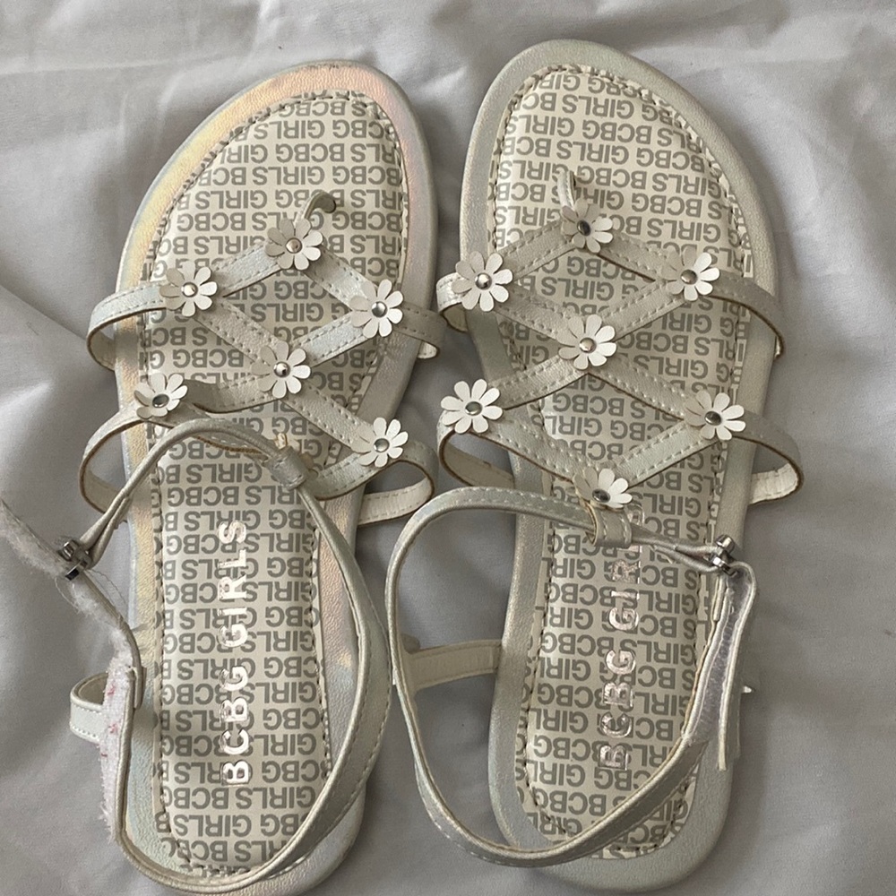 Girls White Sandals